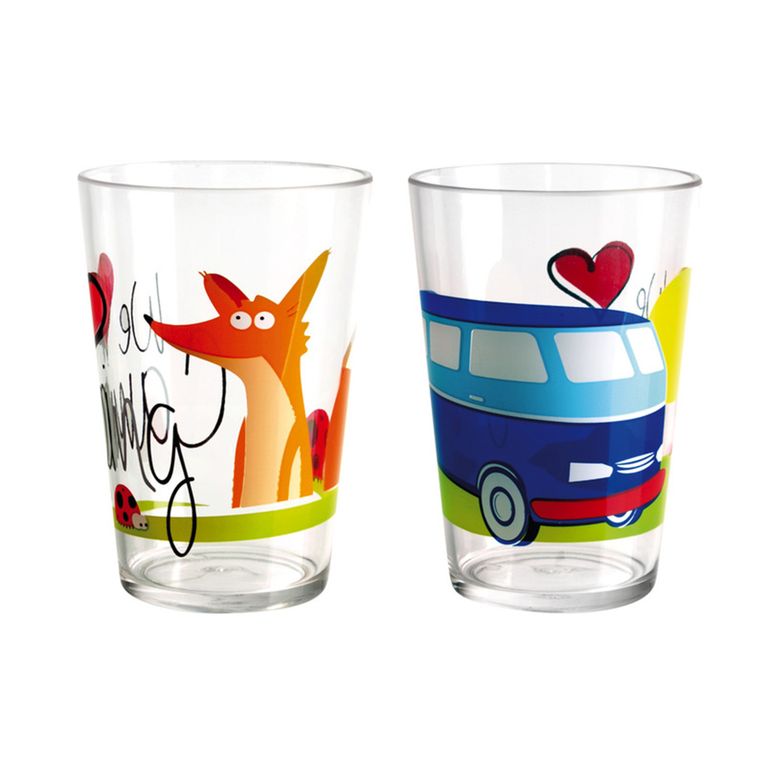 bicchieri per bambini we love camping, set da 2 in san