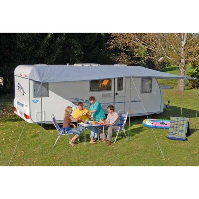 Tendalino parasole Como 7 grigio 500x240 cm con pali