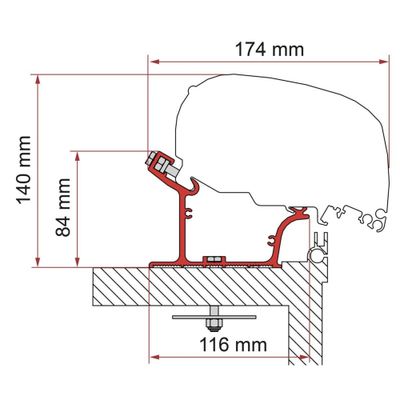 ADAPTER ADRIA CARAVAN 600 - Fiamma