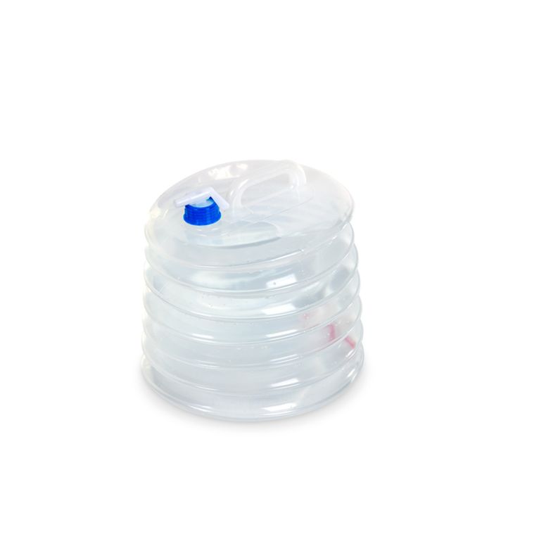 tanica pieghevole 15 l 32x25 cm trasparente + rubinetto