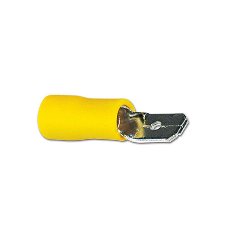 faston maschio preisolato • cavo ø 2,6 / 6,6 • giallo