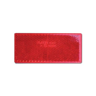 Catadiottro Adesivo - Rosso - 90 x 40 mm