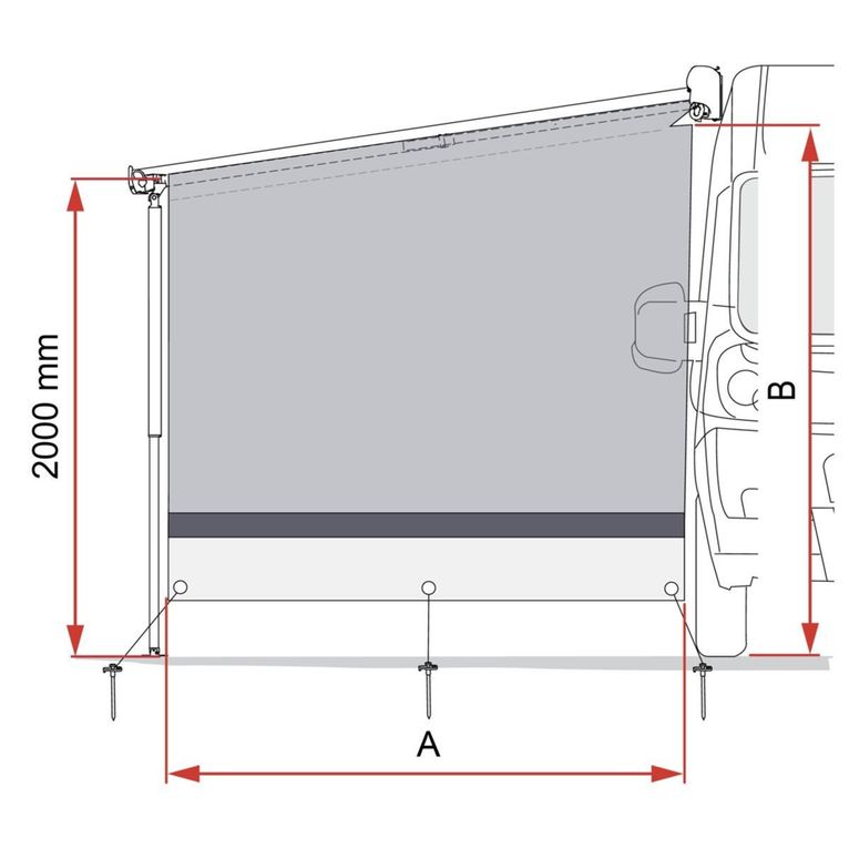 sun view side van f45s - fiamma