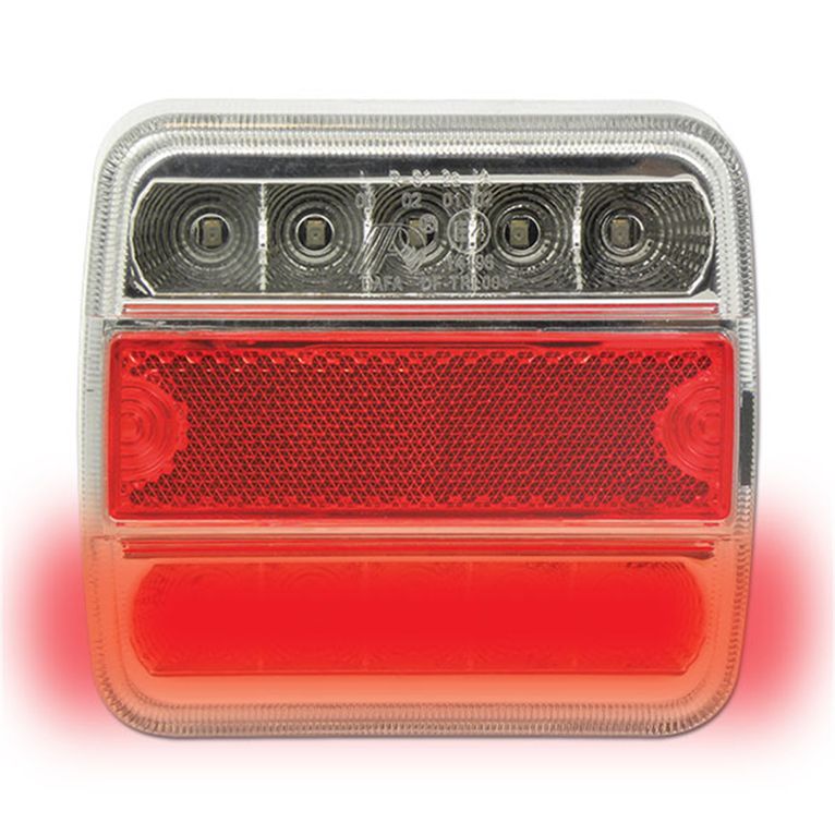 fanale led universale con luce targa
