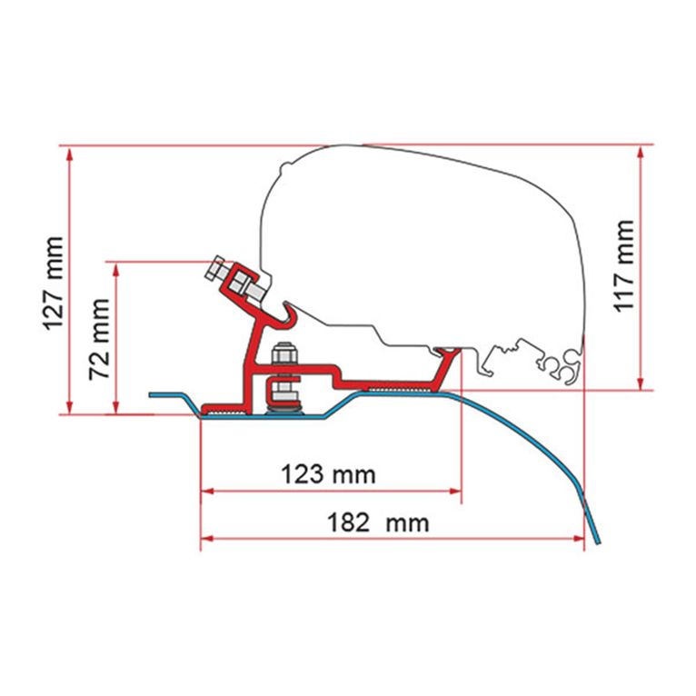 kit staffe f80s per ducato/jumper/boxer '06 - fiamma