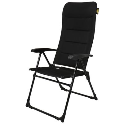 Sedia da campeggio MALAGA MESH 4 posizioni nera - Camp4