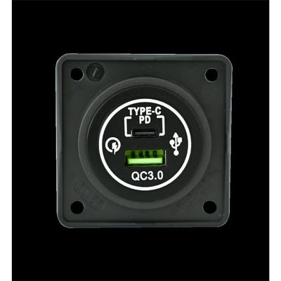 BMP2USBC/G PRESA DOPPIA USB-A (3A) + USB-C (3A) 12V