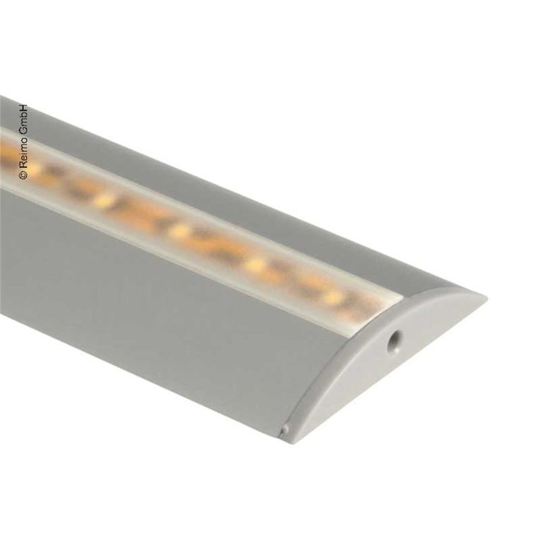 profilo alluminio semicircolare per led 1,5 m - carbest