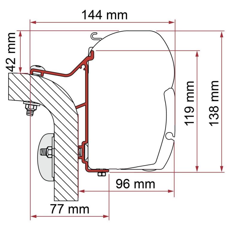 kit hymer van/b2 - fiamma