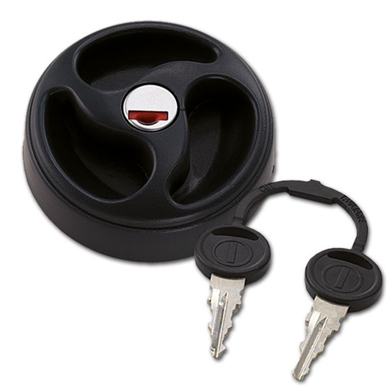 tappo 3 razze zadi con cilindretto - nero