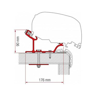 ADAPTER F80/F65 CARTHAGO MALIBU 340 CM. - Fiamma