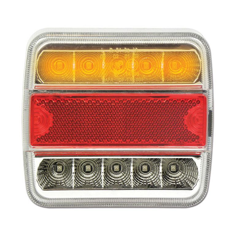 fanale led universale con luce targa