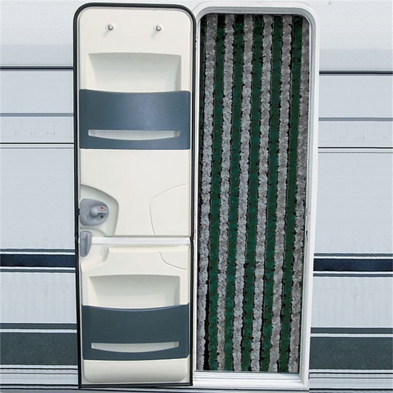 tenda ciniglia grigio/verde • 56 x 200 cm