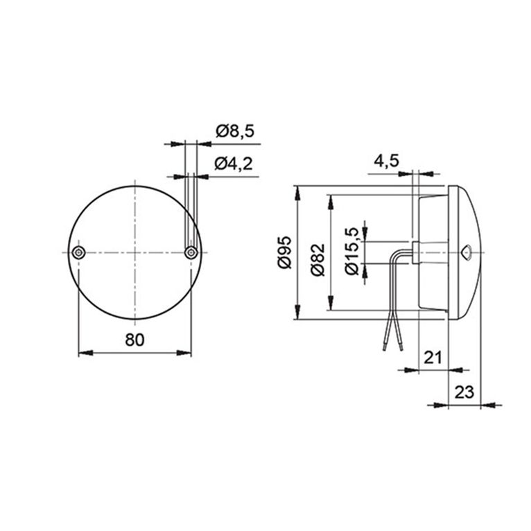 fanale posizione/stop a led • serie 720