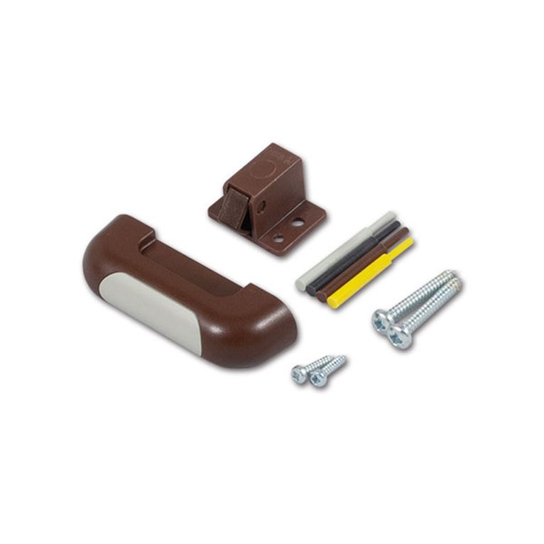 serratura completa per antine • marrone chr034