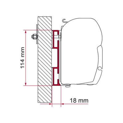 ADAPTER D 12CM, SPESSORE 1CM - Fiamma