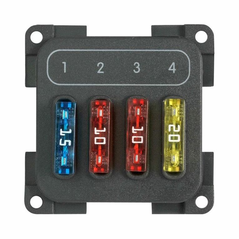 modulo mpf4 4 fusibili grigio
