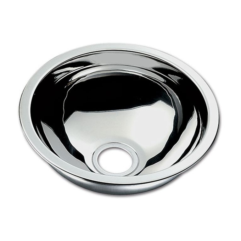 lavello inox tondo - ø 340 mm - la1411