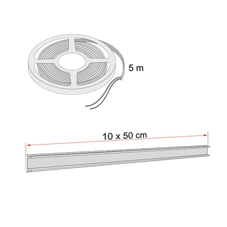 kit di strisce led tendalini alta luminosità - fiamma
