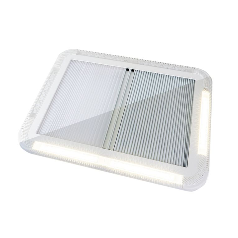 oblò 700x500 mm con aerazione forzata e led - carbest