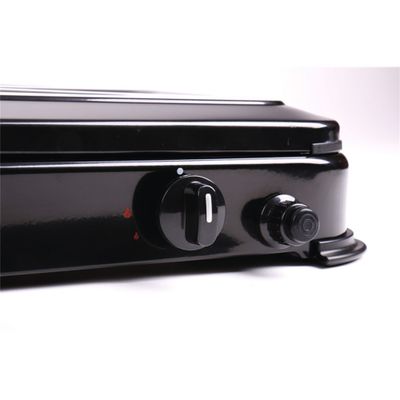 Fornello a gas Mary 2 fuochi nero 30 mbar - Camp4