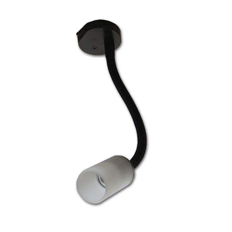 faretto flessibile • 1 led • bianco freddo • nero