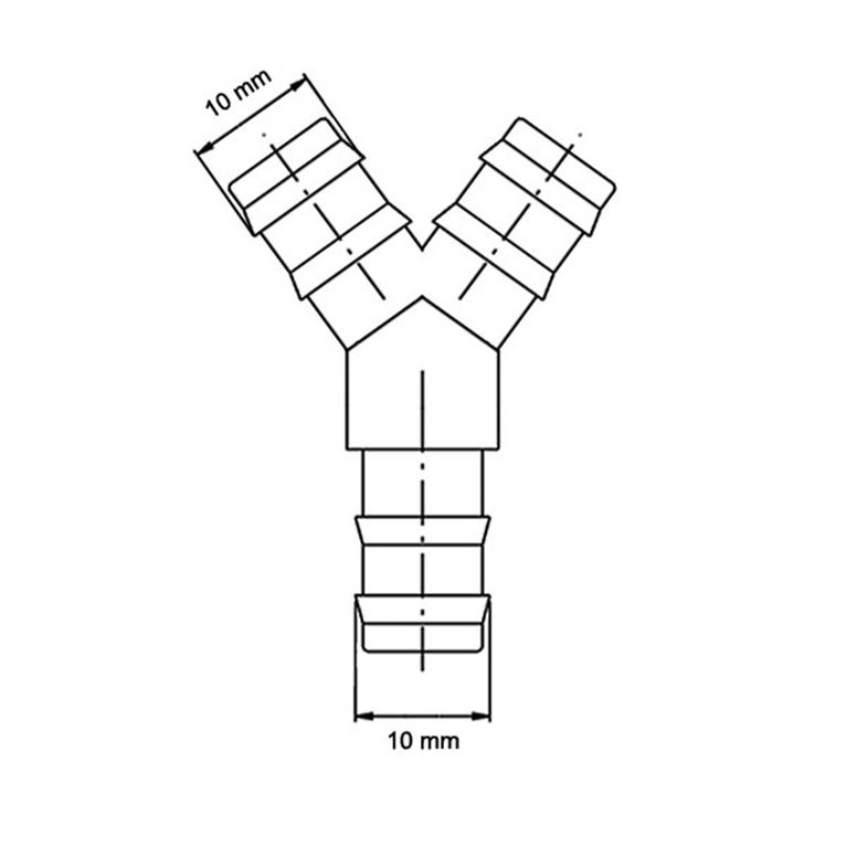 manicotto a y - ø 10 mm