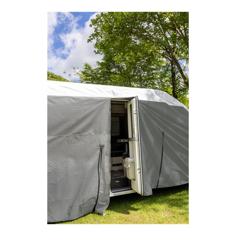 copertura caravan 710 cm per larghezza 2,5 m grigio