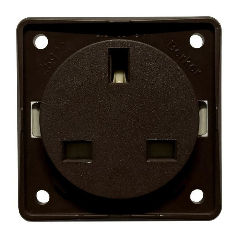 bmp22b/m presa berker 230v 10a inglese marrone - cbe