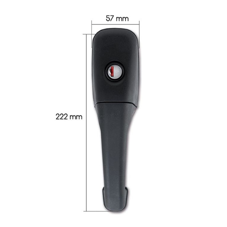 serratura zadi roulotte completa - nera