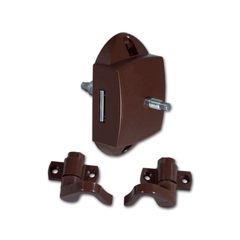 push-lock bilaterale marrone • ganci • blister