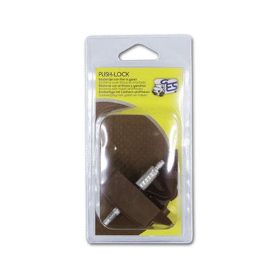 Push-Lock bilaterale marrone • ganci • blister