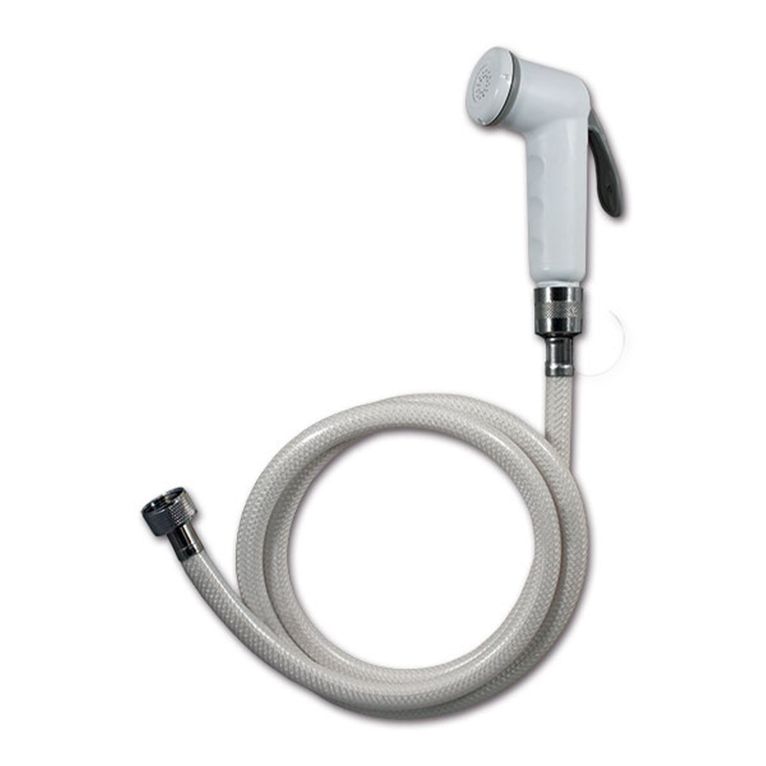 doccetta con tubo flessibile - bianco - 1,5 m