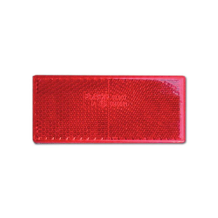 catadiottro adesivo - rosso - 90 x 40 mm