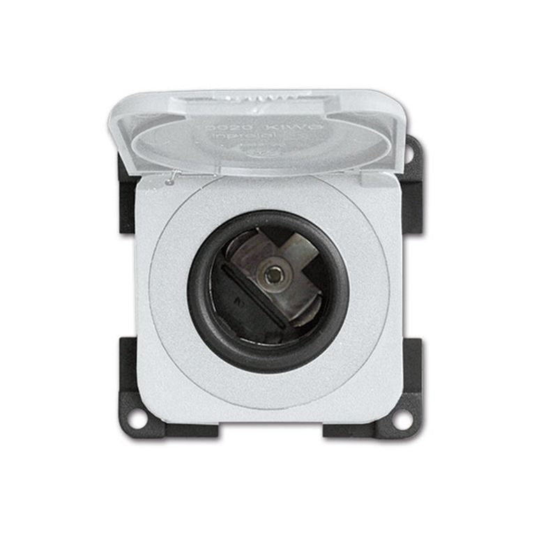 presa dc con coperchio • 12 v • bianco