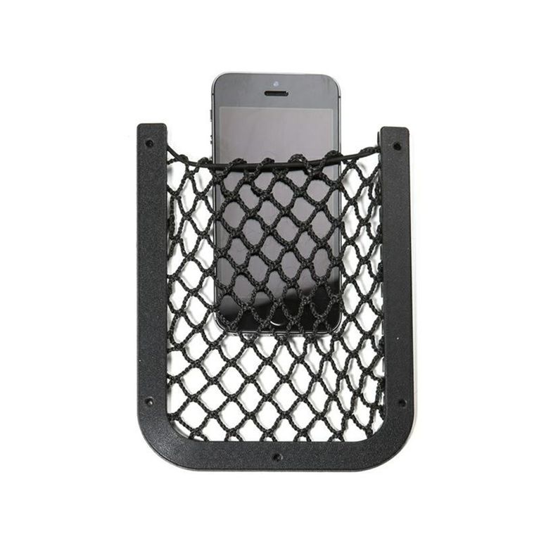 rete porta cellulare nera con cornice in abs 127x164 mm.