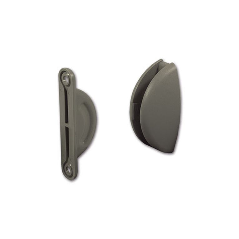 ferma porta ad incastro • grigio • blister