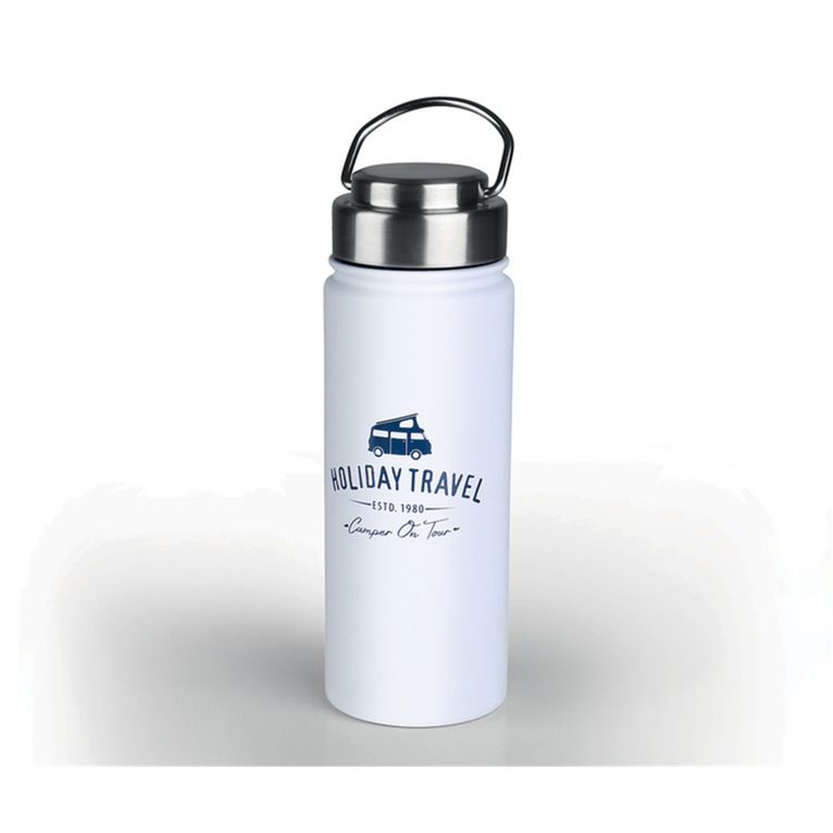 bottiglia sottovuoto inox 0,5 l holiday travel bianca
