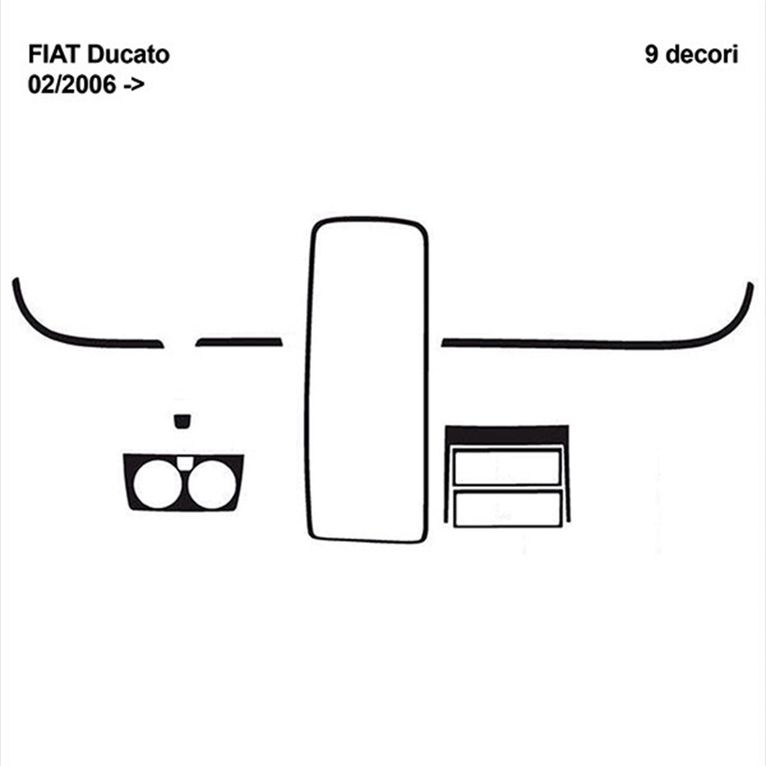 mascherina radica • ducato x250 • 9 pz