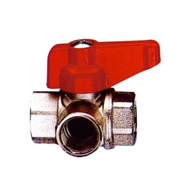 VALVOLA DEVIATRICE A TRE VIE 1/2"" 90° CF.PZ: 5