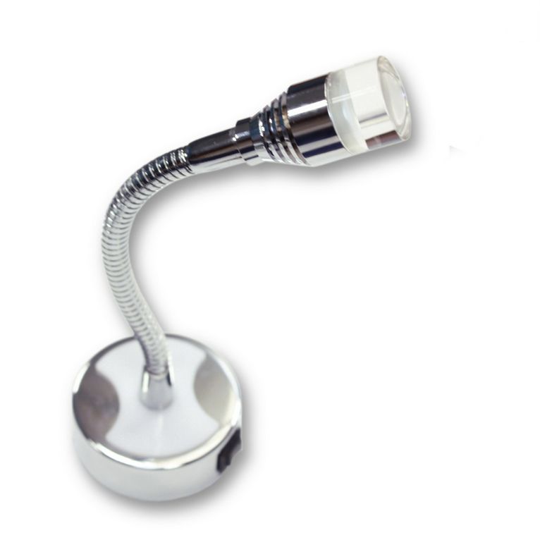 spot led 1w con braccio flessibile