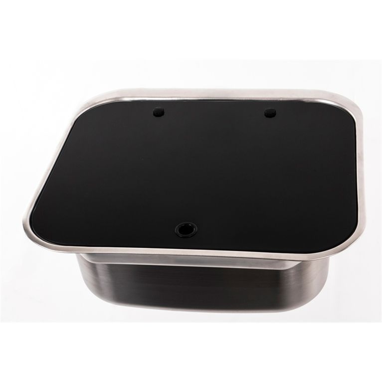 lavello in acciaio inox 415x365x195 mm strutturato