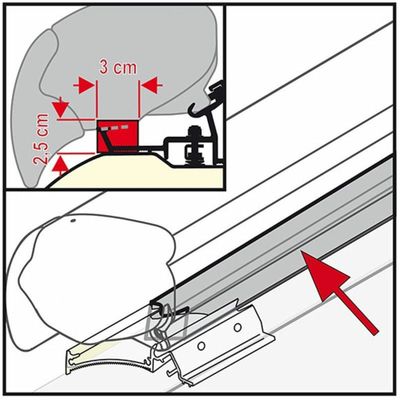 KIT RAIN GUARD F80/F65 50 CM. - Fiamma