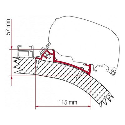 ADAPTER CARTHAGO CHIC/RAPIDO 180-190 340 CM. FINO AL 201