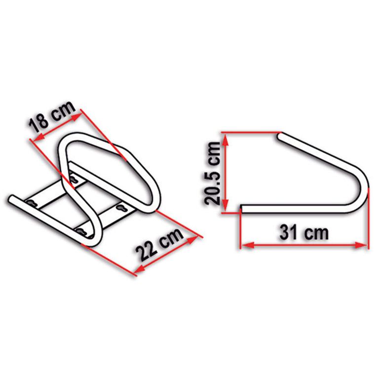 moto wheel chock front - fiamma