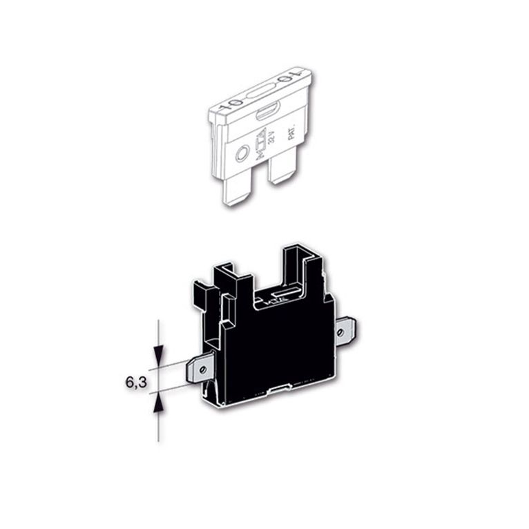 porta fusibili a lama unival