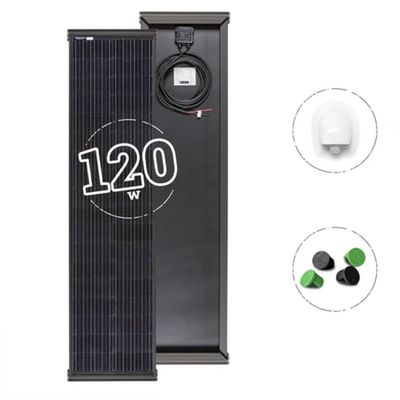 Pannello Solare 120W Slim Black Boost PERC per Camper Van e Minivan