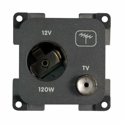 PRESA MP12ATV 12V AUTO+TV GRIGIA - CBE