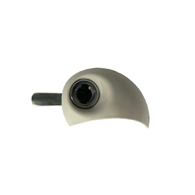 flap-lock moon 1105 dx bianca con cilindro e chiavi