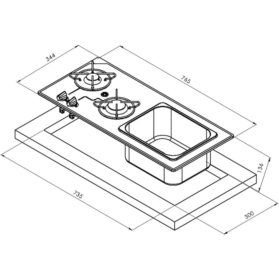 combinato-fornello-lavello-765x334x150-mm-28-kw